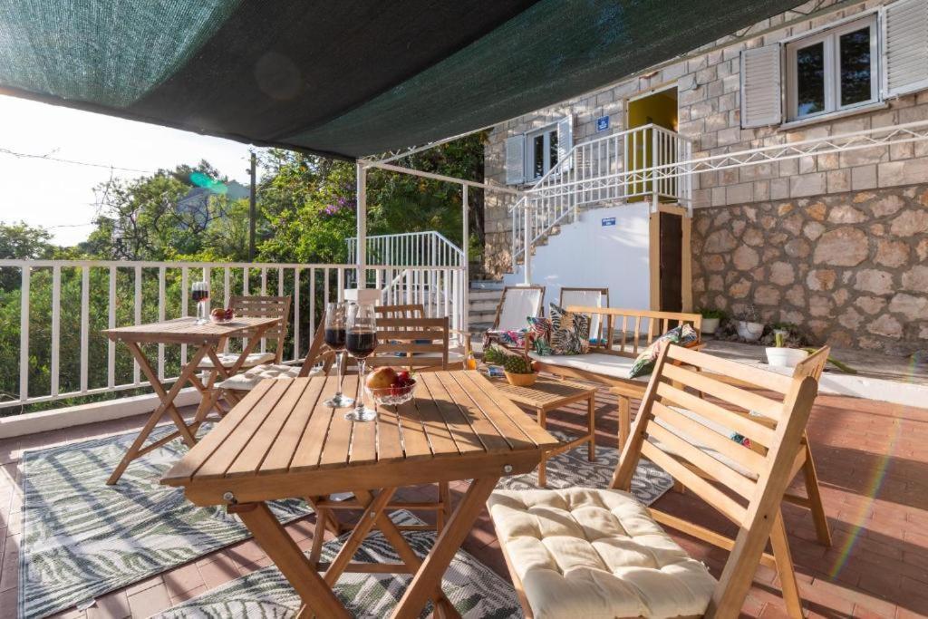 Diamond Sea - Vacation House With Private Parking And A Big Terrace Over The Sea Villa Dubrovnik Ngoại thất bức ảnh